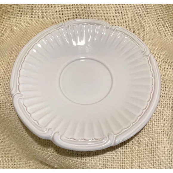 NIDERVILLER France pale lavender pedestal tea coffee cup and saucer set of 2 - Picture 7 of 9